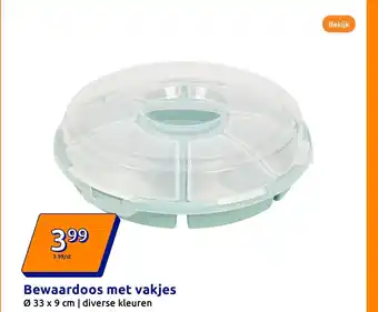 Action Bewaardoos met vakjes aanbieding