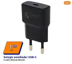 Action Sologic wandlader USB-C aanbieding