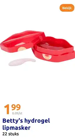 Action Betty's hydrogel lipmasker aanbieding