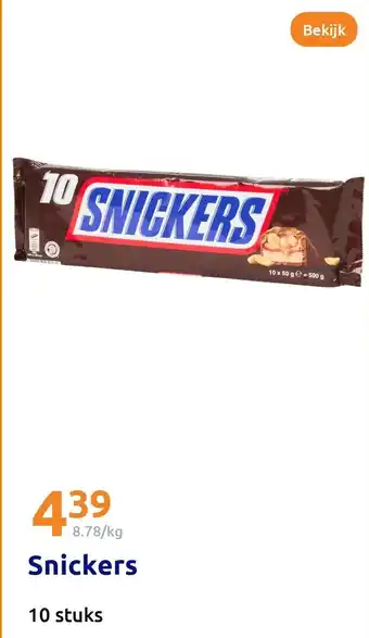 Action Snickers aanbieding