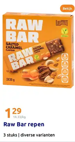 Action Raw Bar repen aanbieding
