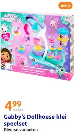 Action Gabby's Dollhouse klei speelset aanbieding