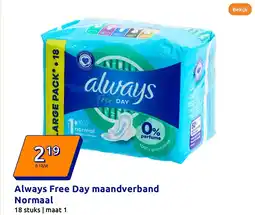 Action Always Free Day maandverband Normaal aanbieding