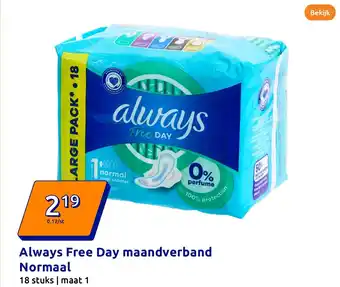 Action Always Free Day maandverband Normaal aanbieding