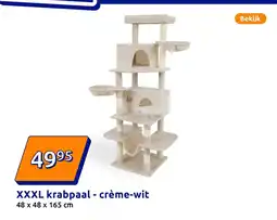 Action XXXL krabpaal crème wit aanbieding