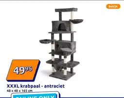 Action XXXL krabpaal antraciet aanbieding