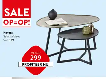 IN.HOUSE Novato Salontafelset aanbieding