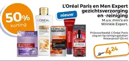 Trekpleister L'Oréal Paris en Men Expert gezichtsverzorging en reiniging aanbieding