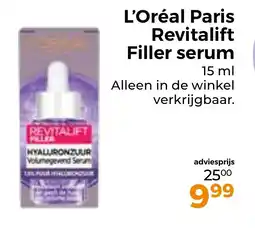 Trekpleister L'Oréal Paris Revitalift Filler serum aanbieding
