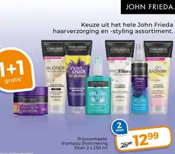 Trekpleister Keuze uit het hele John Frieda haarverzorging en styling assortiment aanbieding