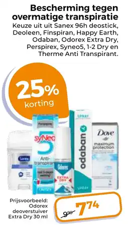 Trekpleister Bescherming tegen overmatige transpiratie aanbieding
