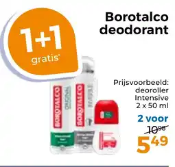 Trekpleister Borotalco deodorant aanbieding