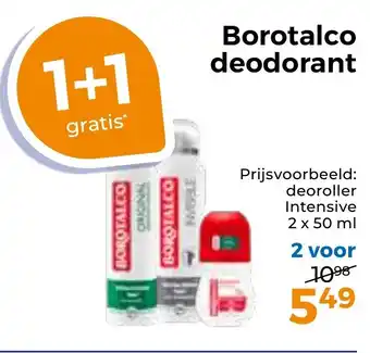 Trekpleister Borotalco deodorant aanbieding