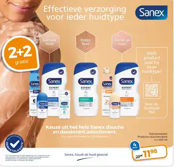 Trekpleister Keuze uit het hele Sanex douche en deodorant assortiment aanbieding