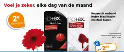 Trekpleister Keuze uit verband Kotex Maxi Nacht en Maxi Super. aanbieding