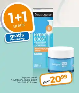 Trekpleister Neutrogena Hydro Boost fluïd SPF 50 aanbieding
