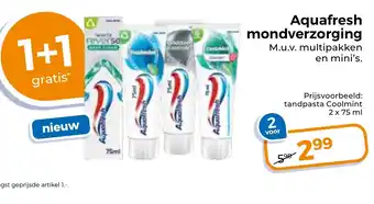 Trekpleister Aquafresh mondverzorging aanbieding