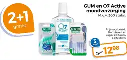 Trekpleister GUM en 07 Active mondverzorging aanbieding