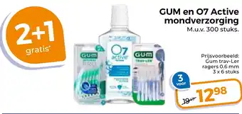 Trekpleister GUM en 07 Active mondverzorging aanbieding