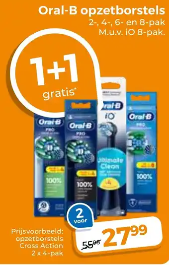 Trekpleister Oral-B opzetborstels aanbieding