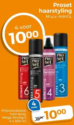 Trekpleister Proset haarstyling aanbieding