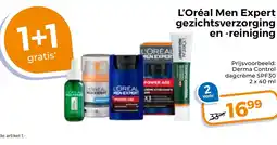 Trekpleister L'Oréal Men Expert gezichtsverzorging en reiniging aanbieding