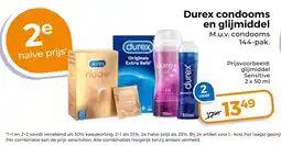 Trekpleister Durex condooms en glijmiddel aanbieding