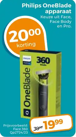 Trekpleister Philips OneBlade apparaat aanbieding