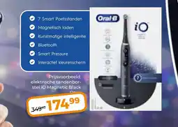 Trekpleister Oral-B elektrische tandenbor stel iO Magnetic Black aanbieding