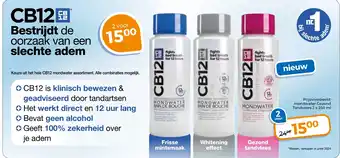 Trekpleister Keuze uit het hele CB12 mondwater assortiment aanbieding