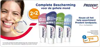 Trekpleister Keuze uit het hele assortiment Prodent tandpasta. aanbieding