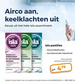 Trekpleister Isla pastilles aanbieding