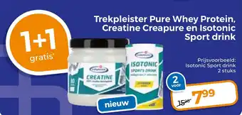 Trekpleister Trekpleister Pure Whey Protein, Creatine Creapure en Isotonic aanbieding