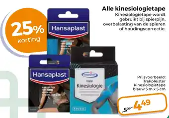Trekpleister Alle kinesiologietape aanbieding