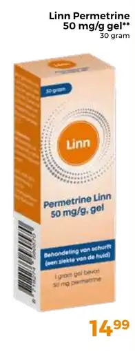 Trekpleister Linn Permetrine 50 mg/g gel aanbieding