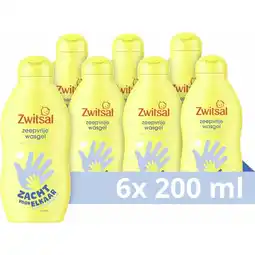 Plein.nl 6x Zwitsal Zeepvrije Wasgel 200 ml aanbieding