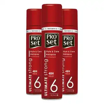 Plein.nl 3x Proset Haarspray Ultimate Sterk aanbieding