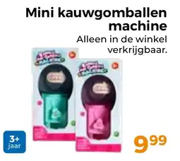 Trekpleister Mini kauwgomballen machine aanbieding