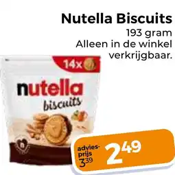Trekpleister Nutella Biscuits aanbieding