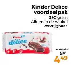 Trekpleister Kinder Delicé voordeelpak aanbieding