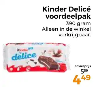 Trekpleister Kinder Delicé voordeelpak aanbieding
