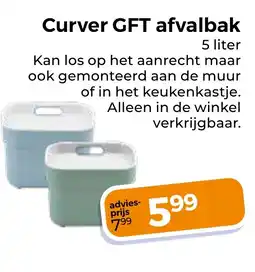 Trekpleister Curver GFT afvalbak aanbieding