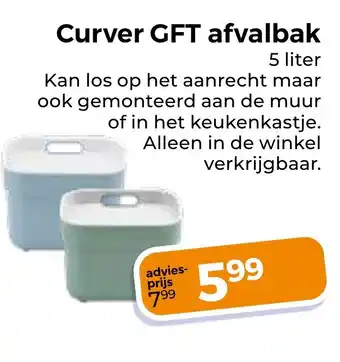 Trekpleister Curver GFT afvalbak aanbieding