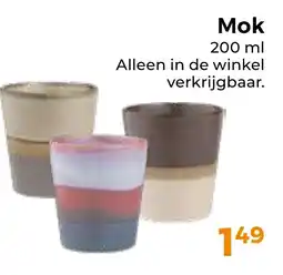 Trekpleister Mok aanbieding