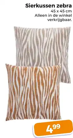 Trekpleister Sierkussen zebra aanbieding