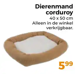 Trekpleister Dierenmand corduroy aanbieding