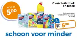 Trekpleister Glorix toiletblok en bleek aanbieding