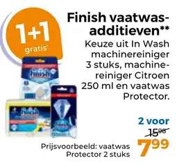 Trekpleister Finish vaatwas- additieven aanbieding