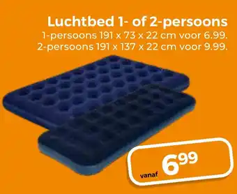 Trekpleister Luchtbed 1 of 2 persoons aanbieding