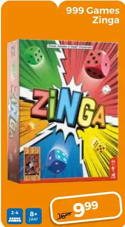 Trekpleister 999 Games Zinga aanbieding